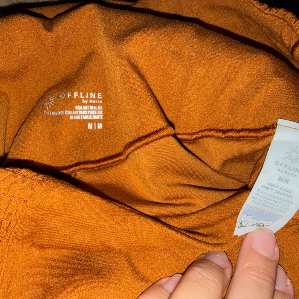 Aerie OFFLINE Orange Leggings - Picture 4 of 4